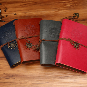 Cubierta de cuero Pu Vintage de lujo, diario/planificador de viaje/cuaderno/Correa envolvente para cerrar diario - Product Image 2