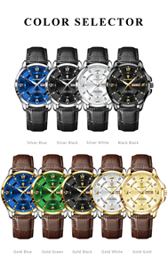 Poedagar 855, Nuevo Reloj de Hombre a Prueba de Agua, Reloj de Cuarzo Luminoso, Reloj de Cuero de Lujo para Hombre - Product Image 6