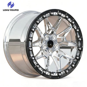 Jantes en alliage d'aluminium forgées sur mesure, 18-24 pouces, avec anneaux de blocage des roues arrière, 5*114.3, adaptées aux jantes Ford Mustang - Product Image 3