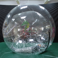 Ballon gonflable transparent personnalisé avec fermeture à glissière double couche ballon gonflable portable Hongyi jouet gonflable