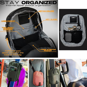 Sac de sport personnalisé avec porte-bouteille, nouvelle conception, <span class=keywords><strong>noir</strong></span>, en tissu magnétique compressible, matériaux PVC, directement de l'usine - Product Image 4