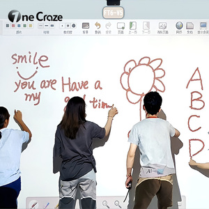 Original Portable Multi Pen Touch Smart Board 40-185 Inch Interactive Whiteboard Interactive Wall Projection Game - Product Image 1