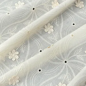 Hawaii Design Tissu Brodé Tissu Dentelle Tissu Blanc