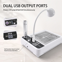 Lampe à ongles UV LED multifonction professionnelle, collecteur de poussière, portable, sans fil, pour la polymérisation du gel, manucure, salon, domicile