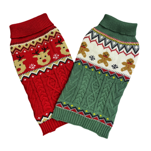 Sweater Anjing Modern Bergaya Klasik Sederhana Kreatif Motif Rusa Natal dan Kepingan Salju, Dapat Dicuci, Portabel, Hangat, Dua Kaki, Pakaian Musim Dingin yang Modis - Product Image 6