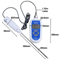 Thermomètre numérique portable de haute précision IP68 CE ROHS, thermomètre numérique de laboratoire industriel, capteur de température, 3 ans LDT-3305