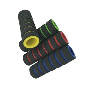 Puños para Manillar de Bicicleta de 22.2mm, Esponjosos y Cómodos, Accesorios para Ciclismo de Montaña, Negros con Anillo Interior Colorido - Product Image 3