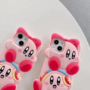 Funda de silicona suave con diseño de <span class=keywords><strong>Kirby</strong></span> apilado para iPhone 13 Pro, iPhone 12, iPhone 11, XS, XR - Product Image 3