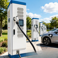 Estación de Carga para Vehículos Eléctricos Jinghu para Exteriores, 120kW, Conector CCS2, Montaje en Suelo, Plataforma OCPP Lista para Usar, Resistente a la Intemperie IP54, TA-DC-FD 120-P