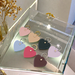 Nhanh chóng vận chuyển da Keychain hình trái tim da vòng chìa khóa da Keyring túi quyến rũ cho phụ nữ cô gái - Product Image 4