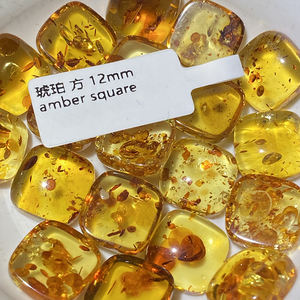 Ambra all'ingrosso gemme naturali curative quarzo ovali in pietra di cristallo pietra preziosa Cabochon lavoro artigianale gioielli ad anello - Product Image 2