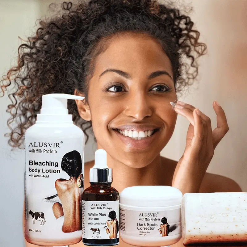 अनुकूलित शरीर की देखभाल कोलेजन सीरम Whitening अंधेरे स्थान चेहरा क्रीम अफ्रीकी काले महिलाओं के लिए साबुन विरंजन शरीर लोशन त्वचा की देखभाल