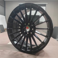 Rines de Aleación de Aluminio Forjado de Alta Calidad, Nuevo Diseño, 17 Pulgadas, Negro Brillante, ET 30mm, Ajuste Universal, 1 Año de Garantía