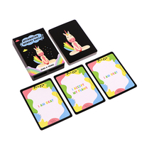 Cartes d'affirmation personnalisées en gros pour femmes, impression inspirante, jeu de tarot positif pas cher, cartes Oracle françaises avec guide