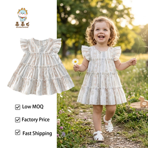 Vestido de Verano para Bebé Niña, Marca Guai, de Algodón, Estilo Princesa, Ropa Infantil Suave y sin Costuras para 6-24 Meses - Product Image 1