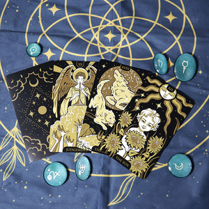 <span class=keywords><strong>La</strong></span> fábrica produce cartas de <span class=keywords><strong>tarot</strong></span> misteriosas de caballero <span class=keywords><strong>sacerdotisa</strong></span> hechas a medida con lámina de oro y varias artesanías - Product Image 4