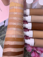 Fond de teint liquide mat vegan, cruelty-free, marque privée, résistant à l'eau, couvrance totale
