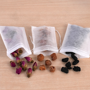 Bolsitas de Tela No Tejida con Cordón, 100% Biodegradables de PLA y Fibra de Maíz, para Mezclas de <span class=keywords><strong>Hierbas</strong></span> Medicinales - Product Image 1