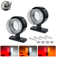 RHINO Nouvelle Feu de Signalisation LED Bicolore pour Camion, Feu de Position Double Face 12V 24V pour Camion Remorque Blanc Jaune Rouge Étanche