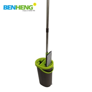 BENHENG Floor Mob Nettoyage Vadrouille plate et <span class=keywords><strong>seau</strong></span> Ensemble Nouveau <span class=keywords><strong>balai</strong></span> <span class=keywords><strong>à</strong></span> forte absorption en microfibre - Product Image 5