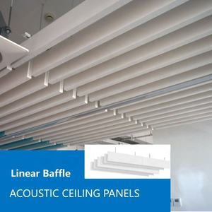 Panel Acústico de Fibra de Vidrio para Techo, con Suministros Chinos. Paneles Decorativos de Fibra de Vidrio Suspendidos para Instalación en Techo - Product Image 2