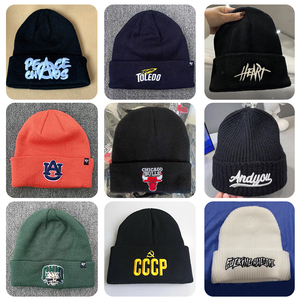 Chapeau Orange Offre Spéciale Printemps Été Femmes Casquette Extérieure Bonnet Tricoté Logo Brodé Personnalisé - Product Image 5