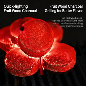 Carbón para Hookah de Madera de Fruta de Alta Densidad, Fácil de Encender, Combustión Limpia, Sin Mal Olor, Carbón para Shisha para Uso Doméstico y Comercial - Product Image 1