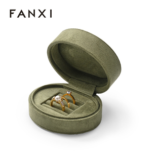 FANXI Wholesale Custom Logos Luxury Suede Gift Jewelry Packaging <b>Box</b> Bracelet Necklace Ring <b>Earrings</b> Jewellery <b>Box</b> - Product Image 2