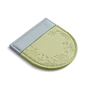 Luxury Portable Embossed Floral PU Leather Cover Cosmetic <b>Mirror</b>, Mini Pocket Travel <b>Makeup</b> <b>Mirror</b> Wholesale Gift - Product Image 6