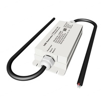 Contrôleur LED Aipin RGBW Tuya Smart WiFi 12V-24V 6A 4 canaux 576W CE RoHS IP68 étanche pour bandes SMD5050, contrôle vocal, 20m 15A