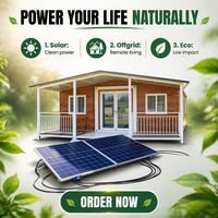 Cabane préfabriquée autonome de 20 pieds alimentée par l'énergie solaire pour station de pompage d'eau en zone isolée et maison d'habitation pour l'irrigation agricole