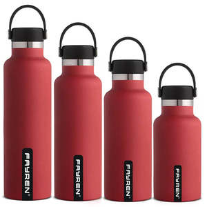 Logo personnalisé plusieurs tailles et couleurs bouteille d'eau à bouche Standard en acier inoxydable isolée sous vide avec couvercle flexible - Product Image 2