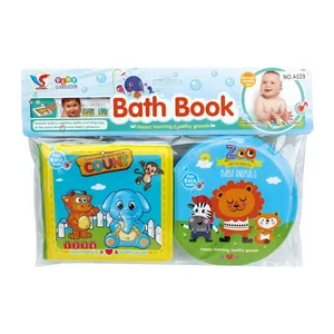 Babies Educational toys touch and feel bathtime tub waterproof plastic vinyl eva soft book quiet book baby bath book