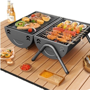 Folding Barbecue Camping Chimney Stainless Steel Bbq Charcoal <strong>Grills</strong> Outdoor Mini <strong>Portable</strong> <strong>Grills</strong> - Product Image 4