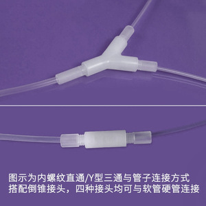 Adaptador de plástico PTFE Baisuyuan con rosca interna de 1/4-28 para drenaje de agua, aire acondicionado, calefacción y ventilación - Product Image 3