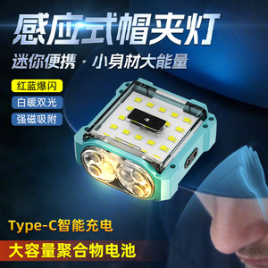 Senri-ko Rechargeable Headlamp 3000Mah Led Work Light Adjustable Hat Clip With Sensor Fishing Light - Product Image 4