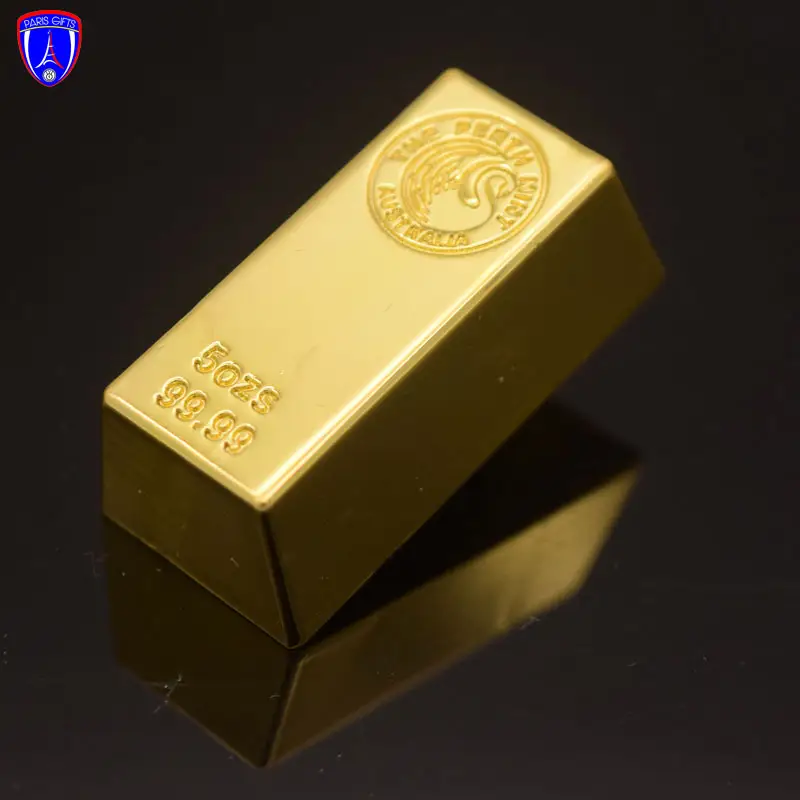 Customized zinc alloy gold plated bar metal plate bar