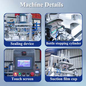 Tự động quay PREMADE phim niêm phong máy bơ đậu phộng cốc sữa chua niêm phong máy nhiệt niêm phong máy - Product Image 3