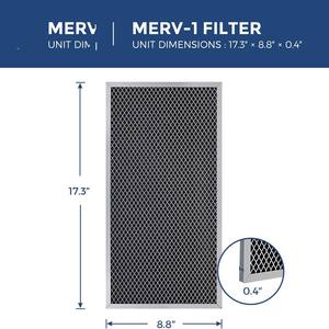 Filtro de aire Sentinel Hd35p para deshumidificador, pantalla de filtro de repuesto compatible con los modelos Hd35p Hs35 - Product Image 3