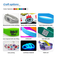 Kunden spezifisches wasserdichtes Silikon armband mit NFC-RFID-und QR-Code 13,56 MHz Mini-Tag 1K-Chipfrequenz