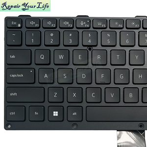 美式英文 RGB 背光键盘适用于 <span class=keywords><strong>DELL</strong></span> Pro Rugged 13 RA13250 /Pro Rugged 14 RB14250 079J43 AI 版键盘黑色框架 - Product Image 2