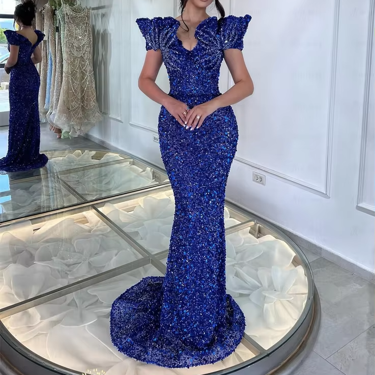 Wholesale Royal Blue Dress for Wedding Guest Breathable Material |  Alibaba.com