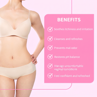 Suppositoires vaginaux en poudre à l'acide borique pour l'hygiène intime féminine, doux, équilibrés au pH, marque privée, vente en gros
