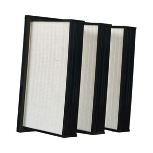 Filtro de Celdas V W Impermeable Merv13 14 Antiepidémico para Granjas Porcinas, 24 x 24 x 12 mm - Product Image 2