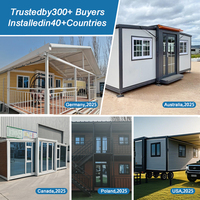 Maison en conteneur étanche 40 pieds extensible 20 pieds maison mobile caravane maisons portables 2 chambres à coucher 4 chambres maison en conteneur