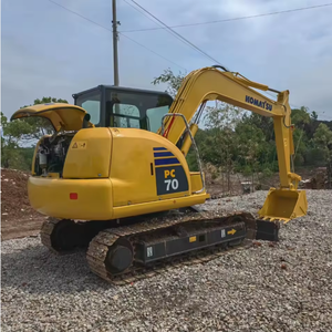 Excavatrice d'occasion importée d'origine Excavatrice sur chenilles d'occasion Komatsu PC70 Mini pelleteuses Komatsu de 7 tonnes à vendre de haute qualité - Product Image 1