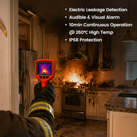 Caméra thermique infrarouge portative pour pompiers, vision nocturne HD, mesure de la température, équipement de sauvetage incendie