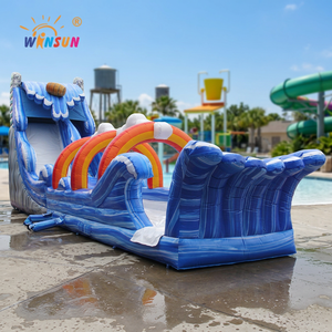 WINSUN Toboggan aquatique gonflable géant Niagara Falls pour parc aquatique extérieur, en PVC, capacité 100-500 kg, taille et couleur personnalisables - Product Image 3
