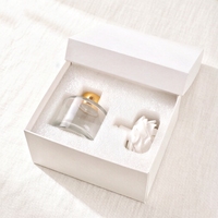 Diffuseur d'huiles essentielles en céramique et plâtre aromatique, fleur en porcelaine, pour décoration intérieure, flacon en verre de 100 ml, parfum d'ambiance