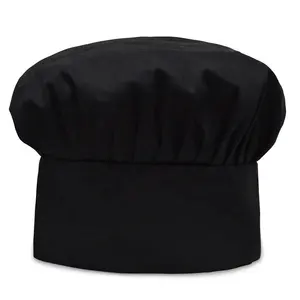 หมวกเชฟแบบยืดหยุ่นใช้ได้ทุกเพศหมวกตาข่ายหมวกสำหรับเชฟทำอาหาร